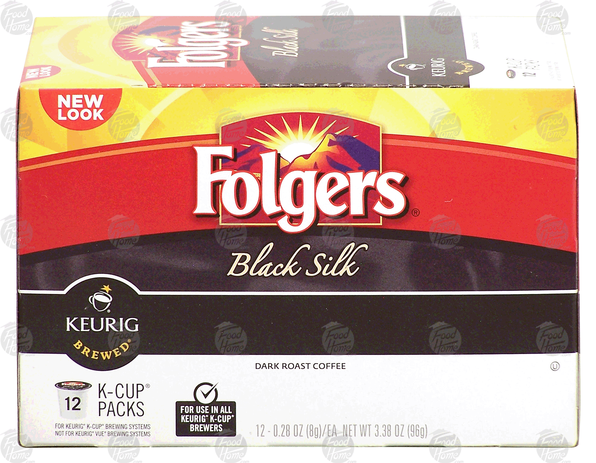 Keurig Folgers Black Silk; dark roast coffee, 12 K-Cups Full-Size Picture